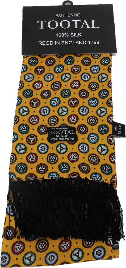 Tootal Mens Retro Geo Print 100% Silk Scarves