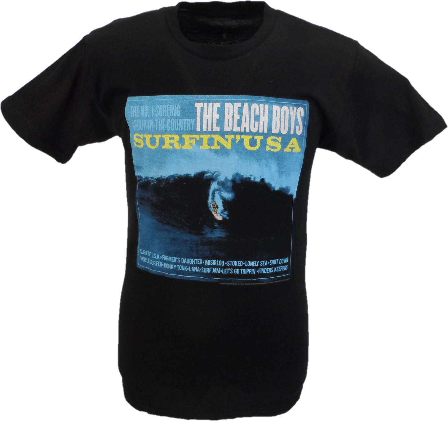 Mens Officially Licensed The Beach Boys Surfin USA T Shirts
