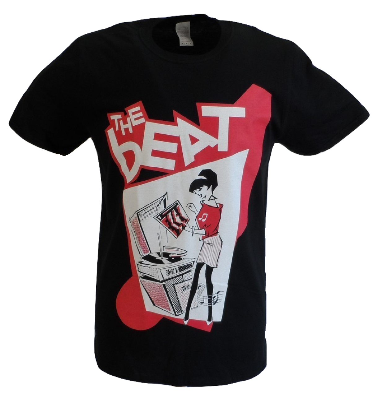 Mens Official The Beat Record Player Girl T Shirt