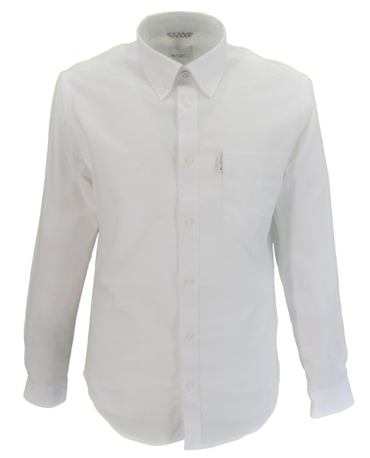 Camisas Oxford blancas de manga larga Ben Sherman