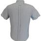 Ben Sherman chemises oxford bleues à manches courtes 100% coton pour hommes