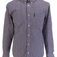 Ben Sherman Mens Classic Blue Gingham Long Sleeved Shirt