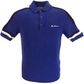 Ben Sherman Ink Blue Knitted Striped Retro Polo Shirt
