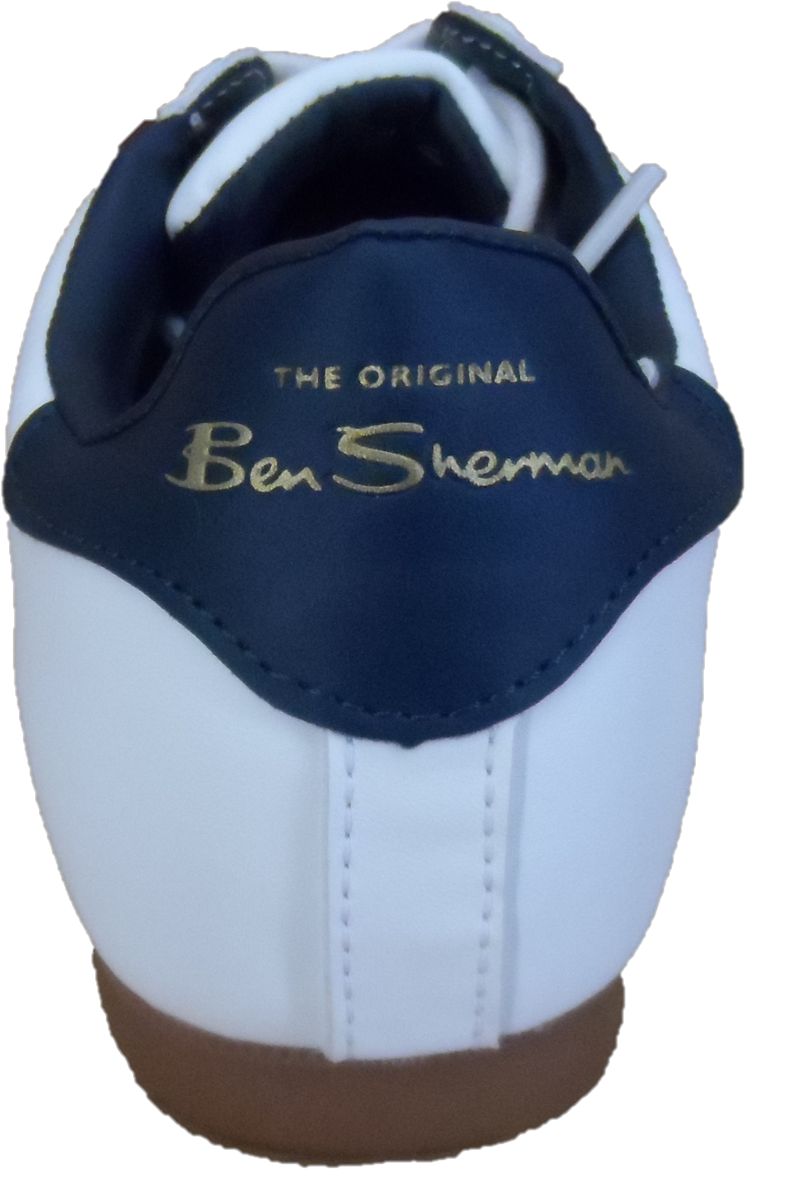 Baskets cibles blanches Ben Sherman pour homme