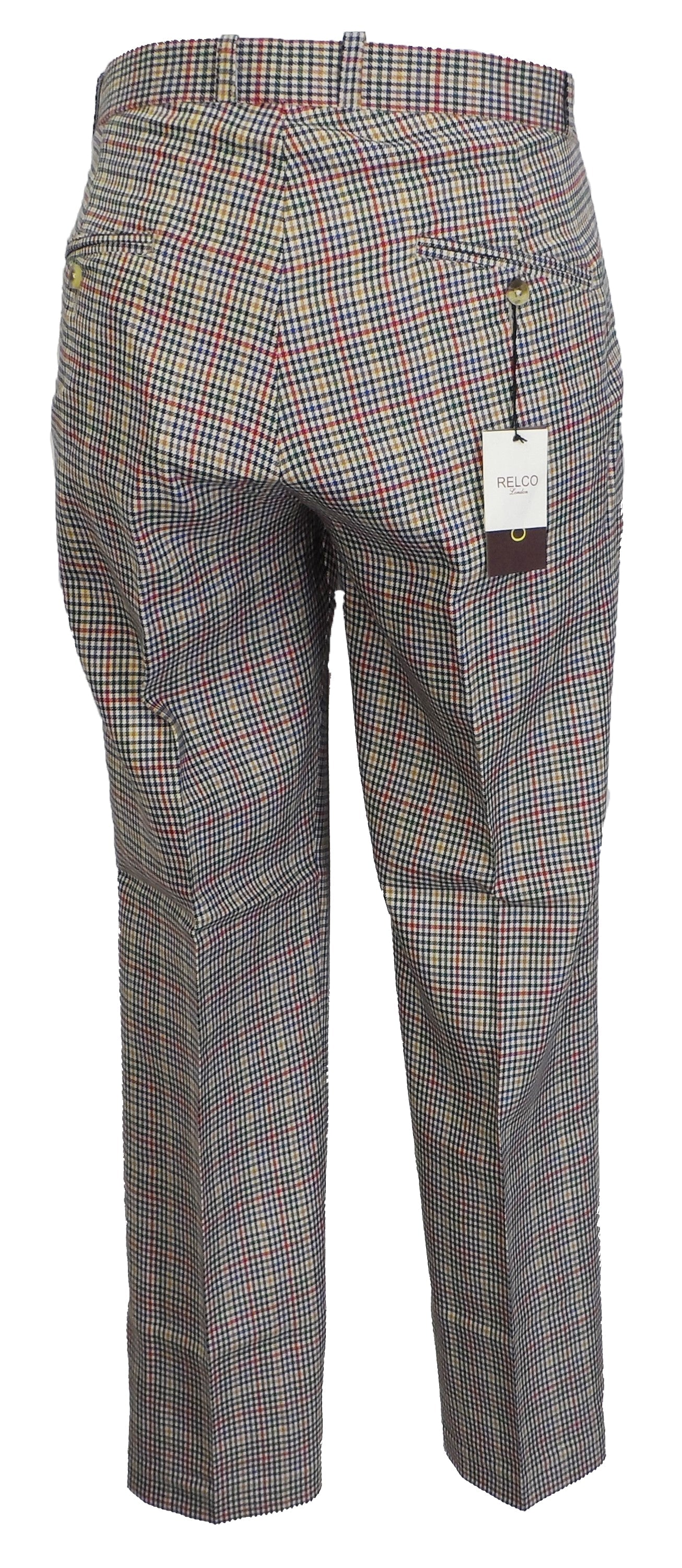 Biege Tweed 60S 70S Retro Mod Vintage Sta Press