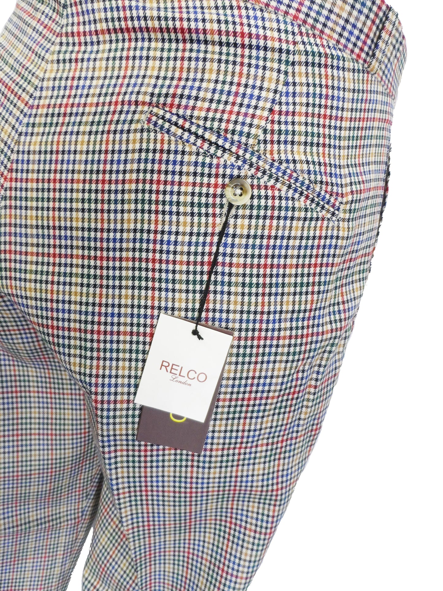 Biege Tweed 60S 70S Retro Mod Vintage Sta Press