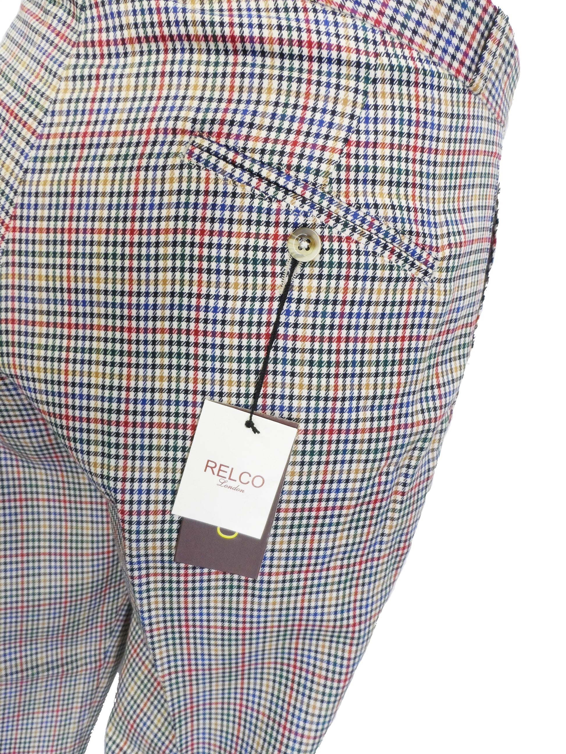 Biege Tweed 60S 70S Retro Mod Vintage Sta Press