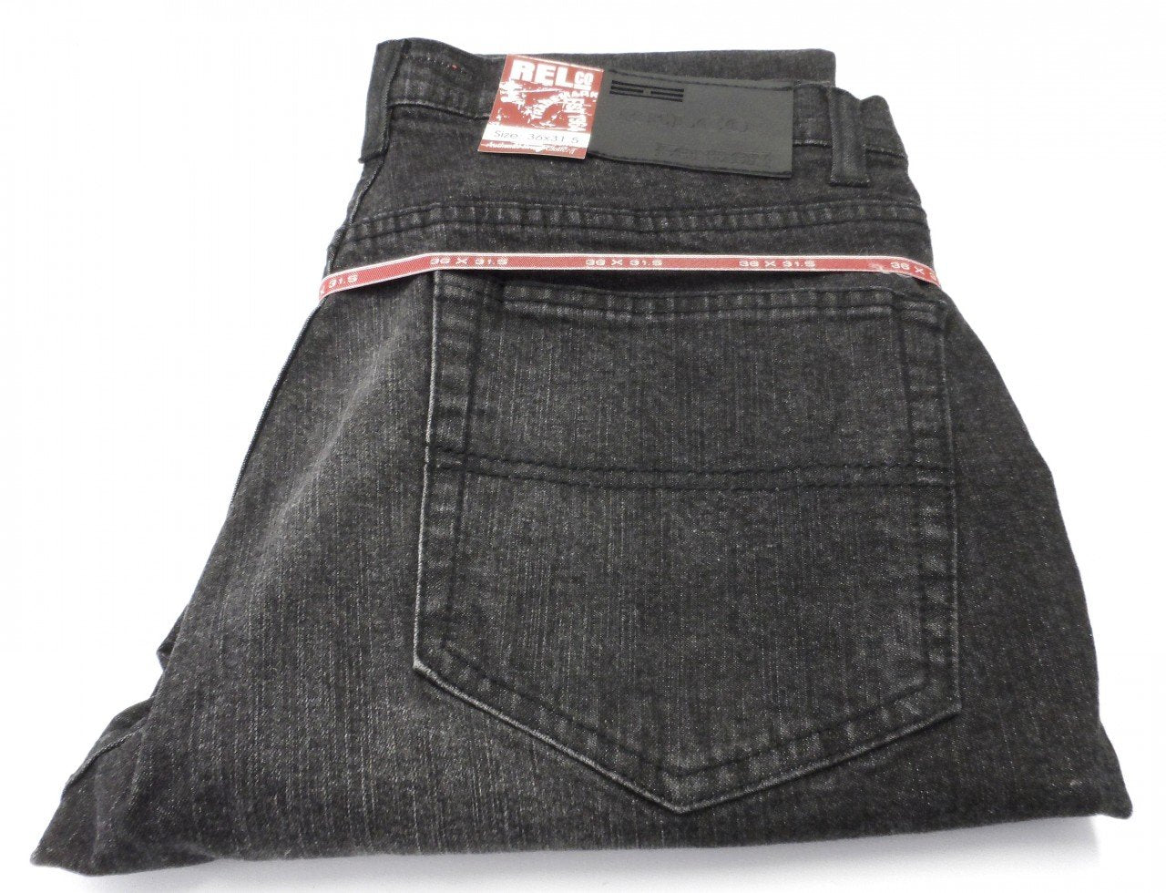 Relco Black Sandblast Skinny Stretch Jeans
