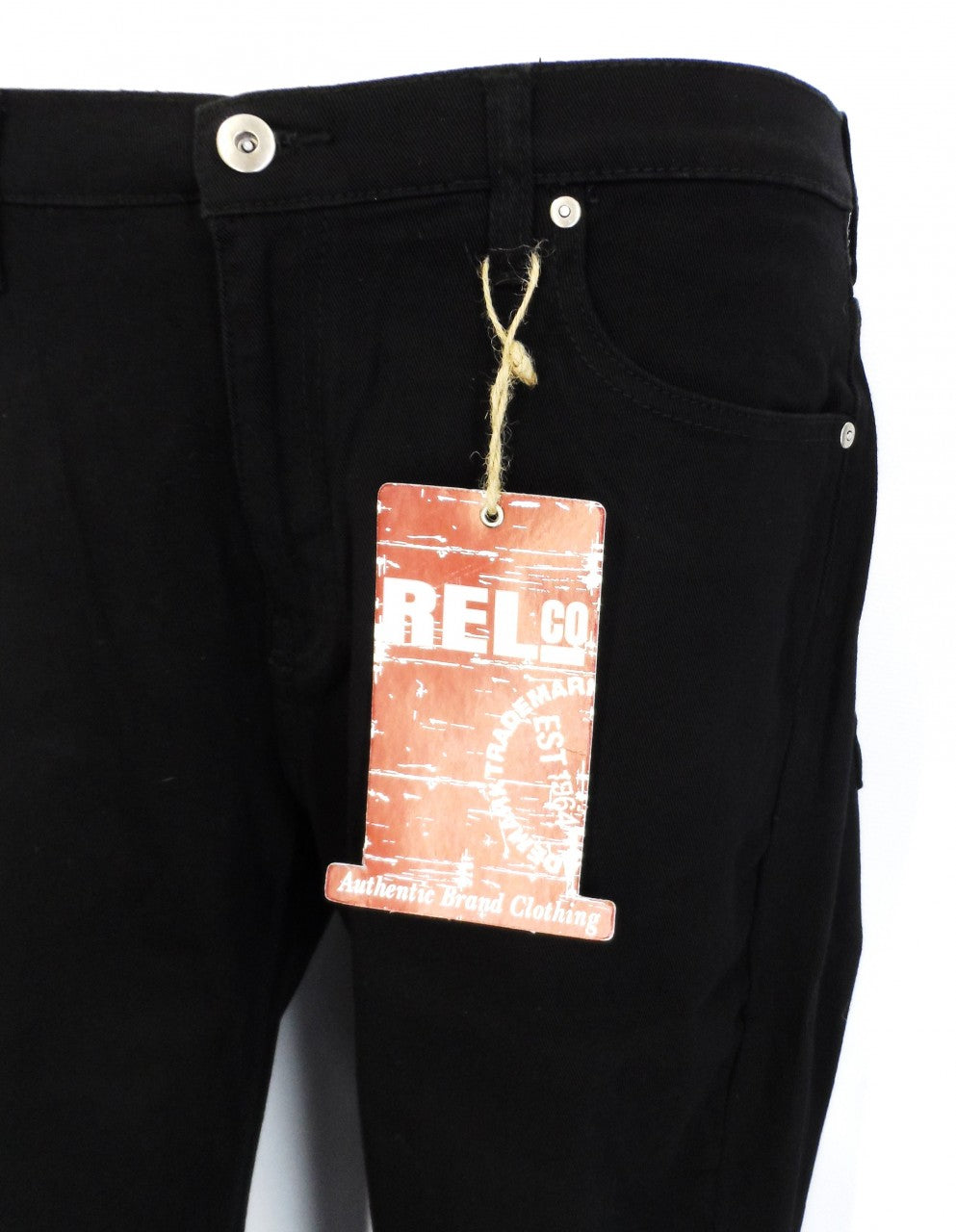 Relco Black Skinny Stretch Jeans