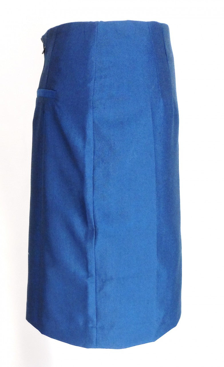 Relco dames rétro mod bleu/noir jupe crayon tonique