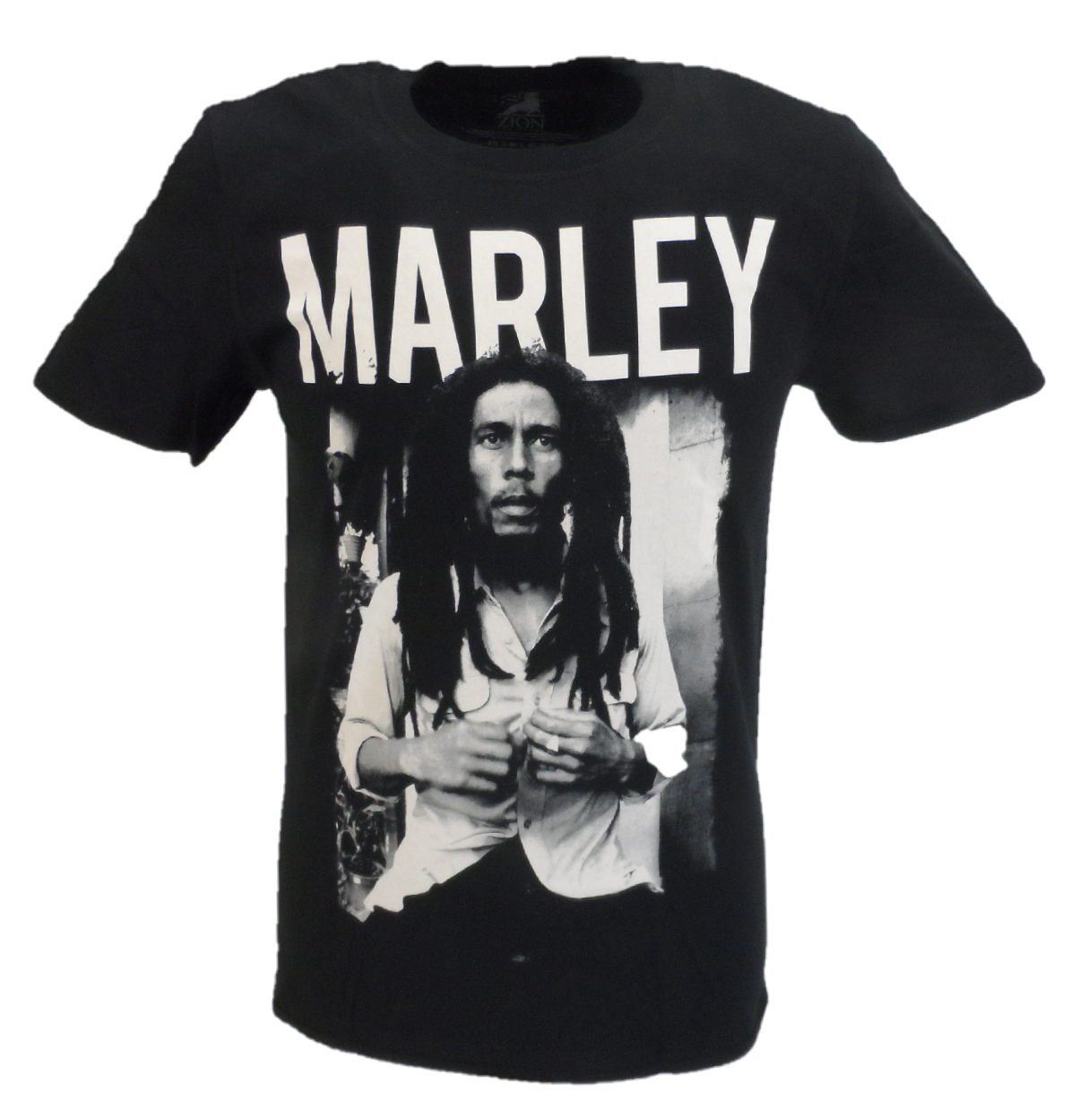 Mens Official Licensed Bob Marley Black and White T Shirt