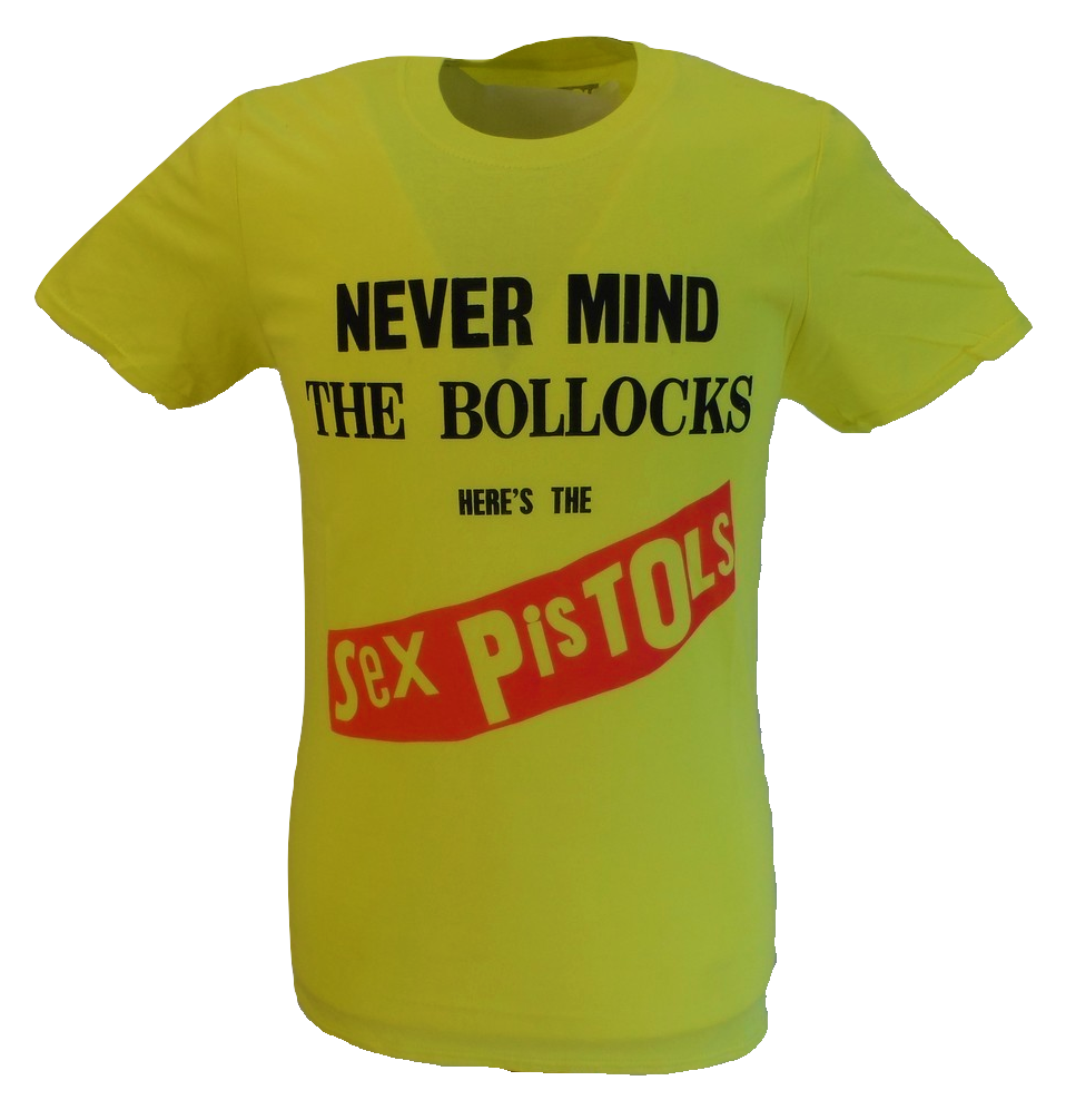 Gelbes offizielles Sex Pistols NMTB-T-Shirt für Herren