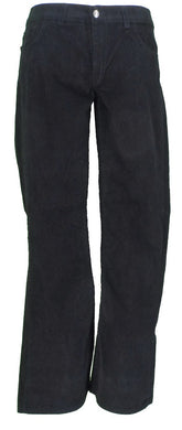Run Fly Mens Originals Corduroy Bootcut 70s Flare Trousers Black main image 0