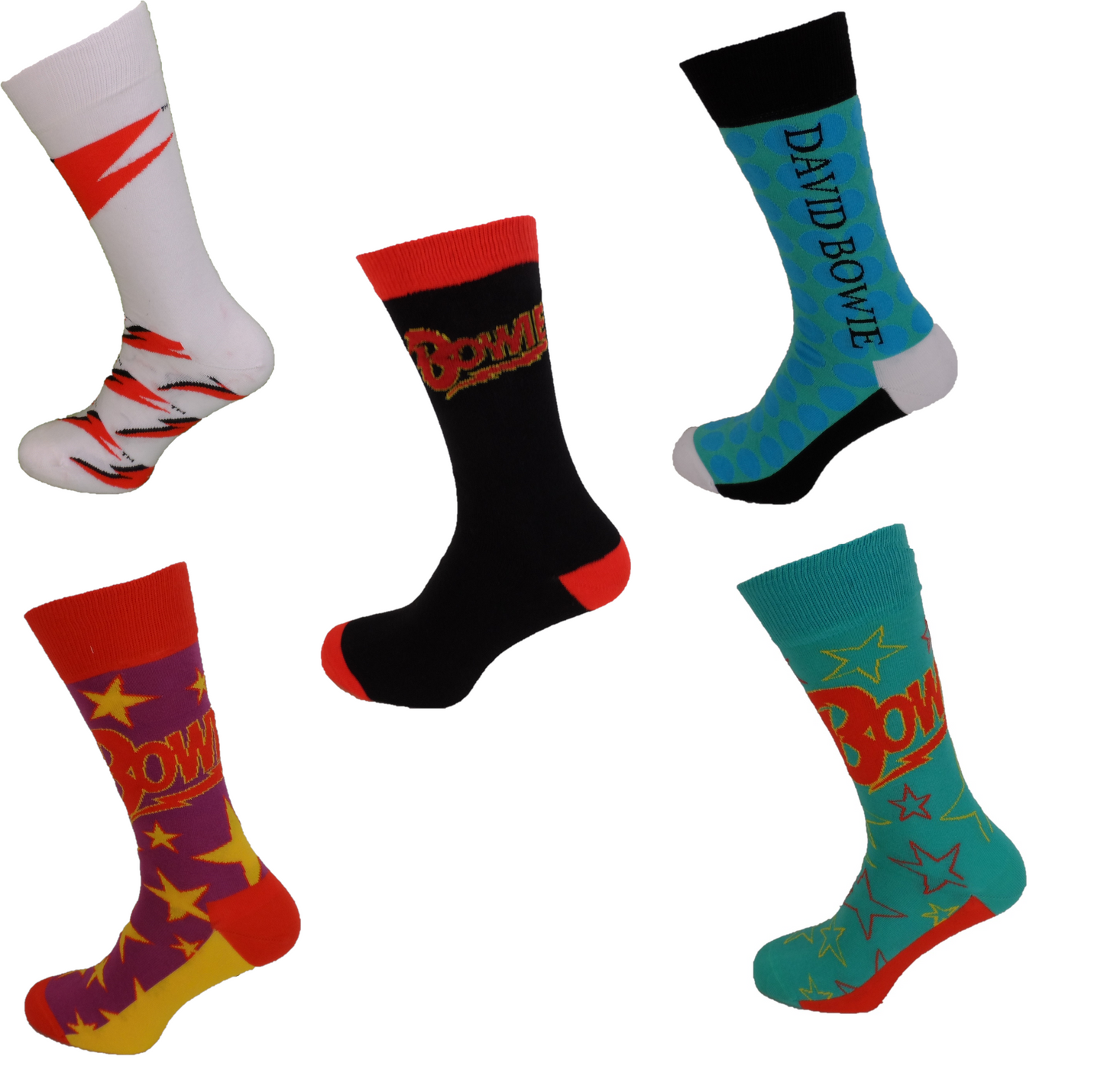 Mens Officially Licensed David Bowie Socks