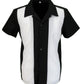 Mazeys Retro Black/White Rockabilly Bowling Shirts