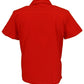 Mazeys retro profundo rojo/crema rockabilly Bowling Shirts