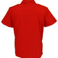 Mazeys Retro Deep Red/Cream Rockabilly Bowling Shirts