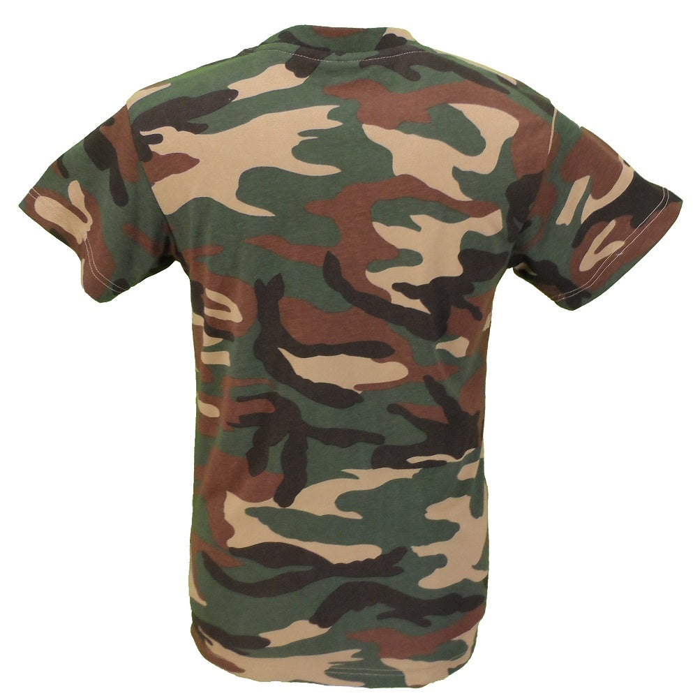 Mens Camouflage Woodland T shirts