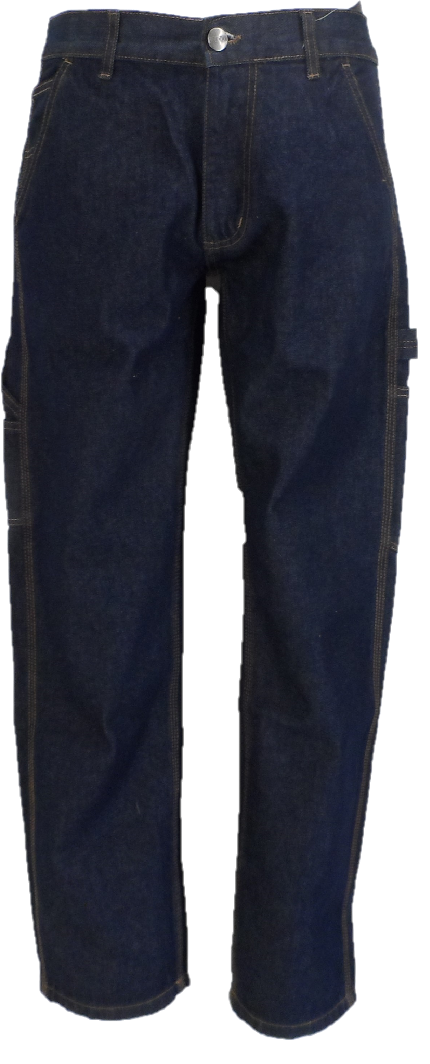 Jeans Relco da uomo in denim grezzo vintage carpentiere