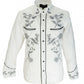 White/Black Western Cowboy Vintage/retro Shirts