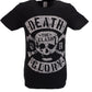Mens Black Official The Clash Death or Glory Single Cover T Shirt