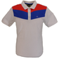 Merc Herren-Poloshirt „Clyde“, cremefarben, gestreift