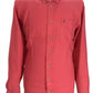 Chemises boutonnées rétro mod à manches longues en coton Selby marron Farah