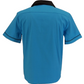 Mazeys retro blå rockabilly Bowling Shirts til mænd
