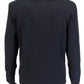 Gabicci Vintage Navy Multi Weave Knitted Polo
