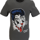 Mens Officially Licensed Grey Stray Cats Logo Retro T Shirts