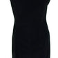 Hearts & Roses Womans Black Romance Velvet Wiggle Dress