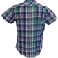 Real Hoxton Blue/Green Checked Short Sleeved  Button Down shirts …