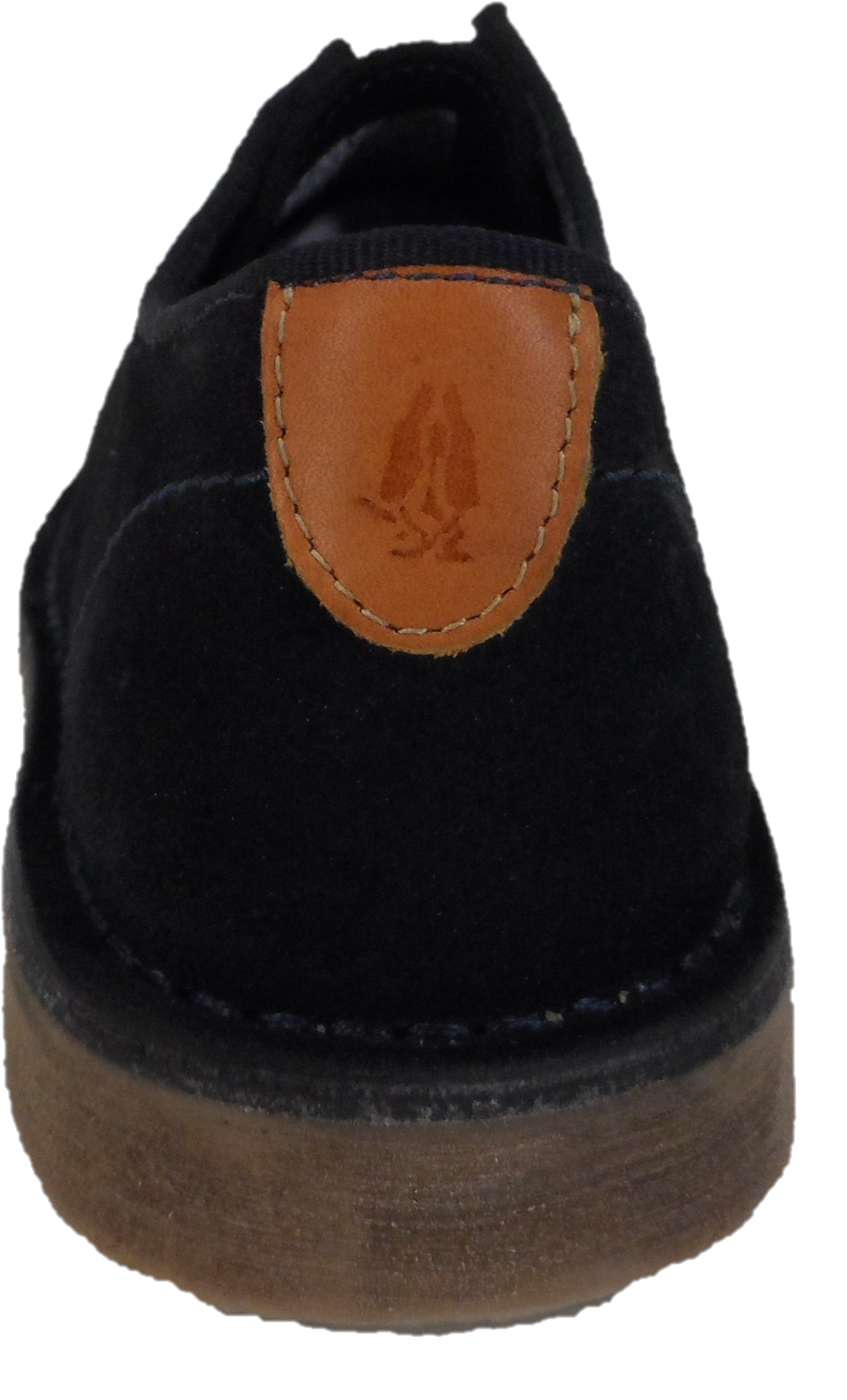 Hush Puppies Mens Navy Real Suede Desert Shoes