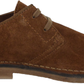 Hush Puppies Mens Tan Real Suede Desert Shoes