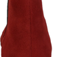 Ikon Original Red Real Suede Winklepicker Mod Beatle Boots