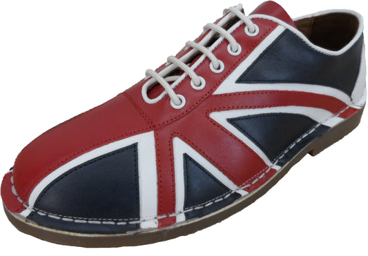 Ikon Original Union Jack Herren rot/weiß/blau Mod Jam Bowlingschuhe