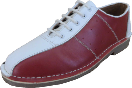 Zapatos de bolos Ikon Original - zapatos de bolos mod jam rojos, blancos y azules