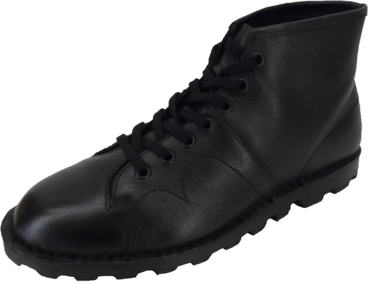 Ikon Original Style années 1970 Monkey Boots en cuir noir