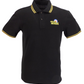 Ikon Original Black & Yellow Tipped 100% Cotton Polo Shirts