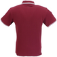 Ikon Original Burgundy/Sky Tipped 100% Cotton Polo Shirts
