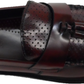 Ikon Original Oxblood Quad Punch Retro,Ska,Northern Soul Tassel Loafers
