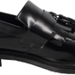 Ikon Original Mens Selecta Black Retro,Ska,Northern Soul Tassel Loafers