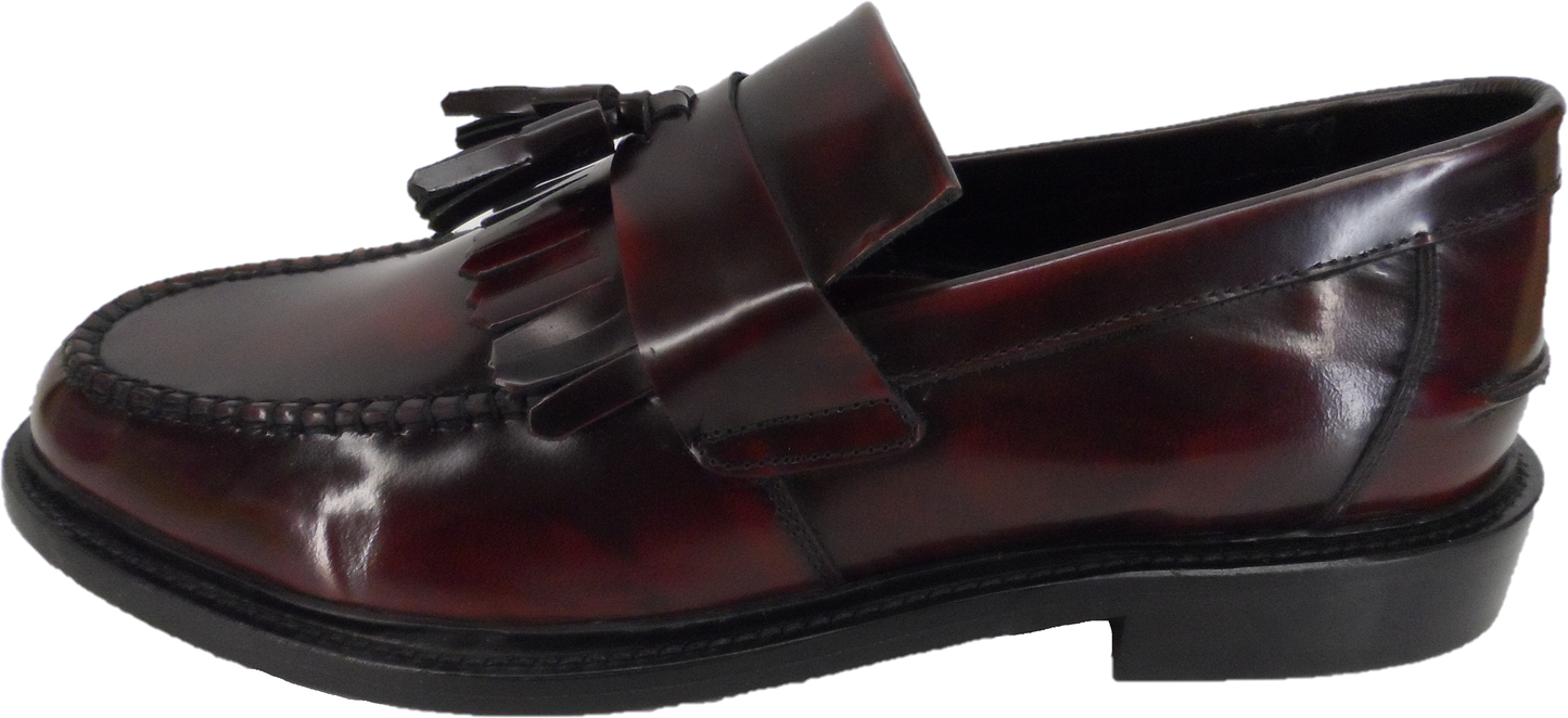 Ikon Original Herren Selecta Oxblood Retro, Ska, Northern Soul Quasten-Loafer