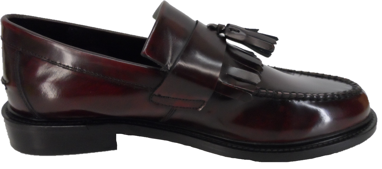 Ikon Original Herren Selecta Oxblood Retro, Ska, Northern Soul Quasten-Loafer