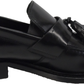 Ikon Original Mens Twister Black Retro,Ska,Northern Soul Tassel Loafers