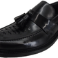 Ikon Original Mens Twister Black Retro,Ska,Northern Soul Tassel Loafers