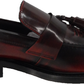 Ikon Original Mens Twister Oxblood Retro,Ska,Northern Soul Tassel Loafers