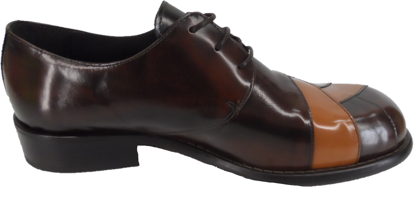 Ikon Original Mens Brown/Tan Zodiac All Leather Shoe