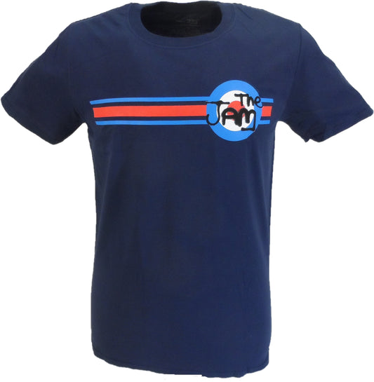 Offizielles Herren-T-Shirt The Jam Stripe and Target“, Marineblau