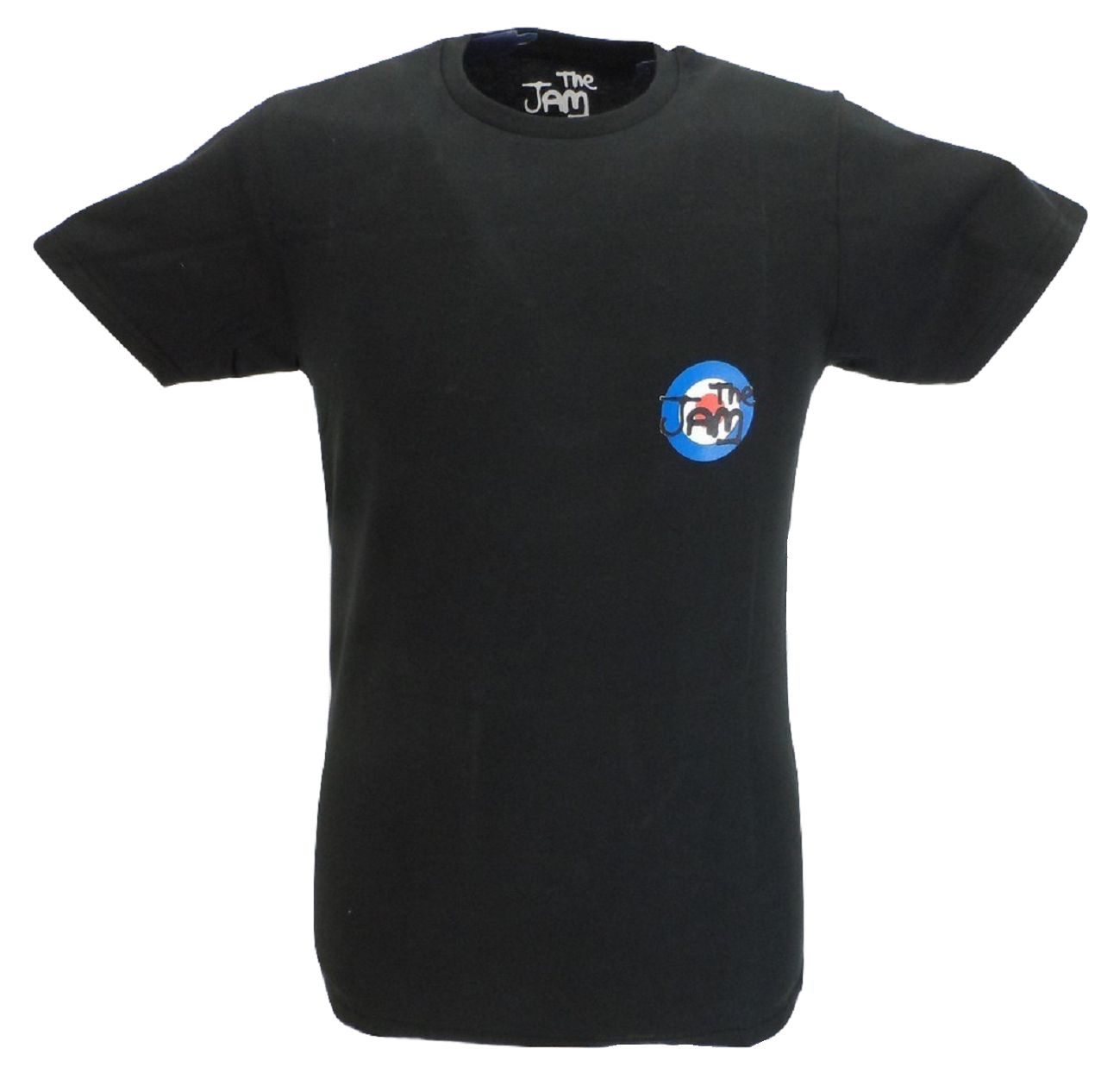 T-shirt officiel The Jam noir pour homme avec imprimé au dos
